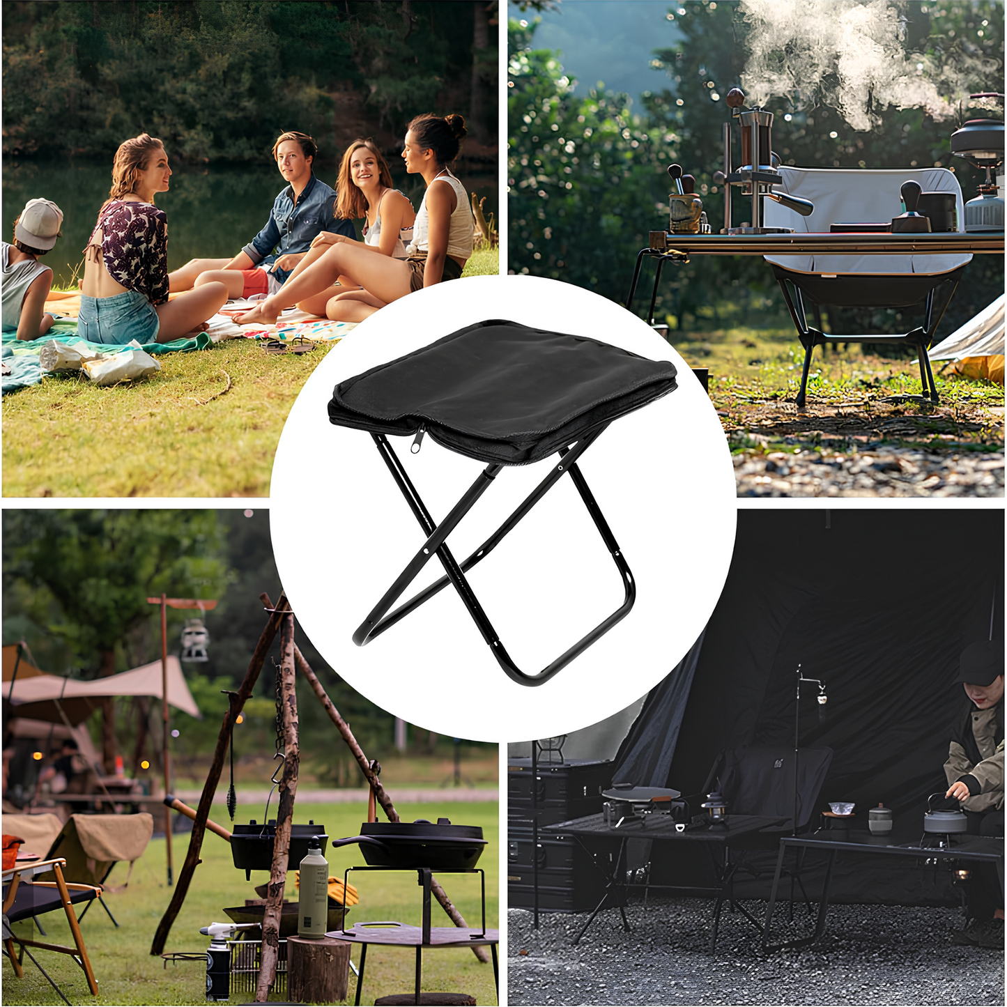 PacktoFreedom™ Lightweight Set – Portable Folding Stool