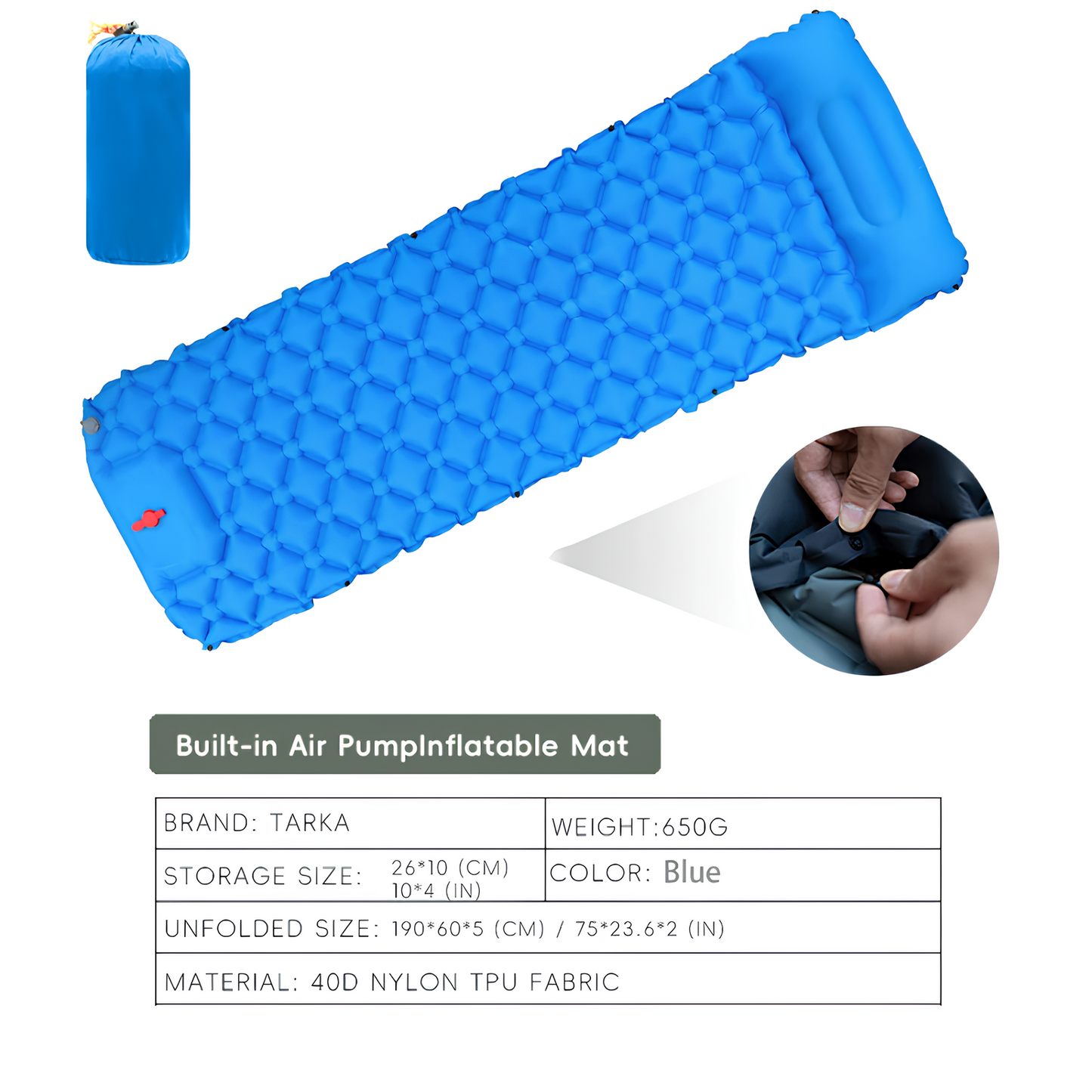 PacktoFreedom™ Camping Sleep – Outdoor Cushion Pillow