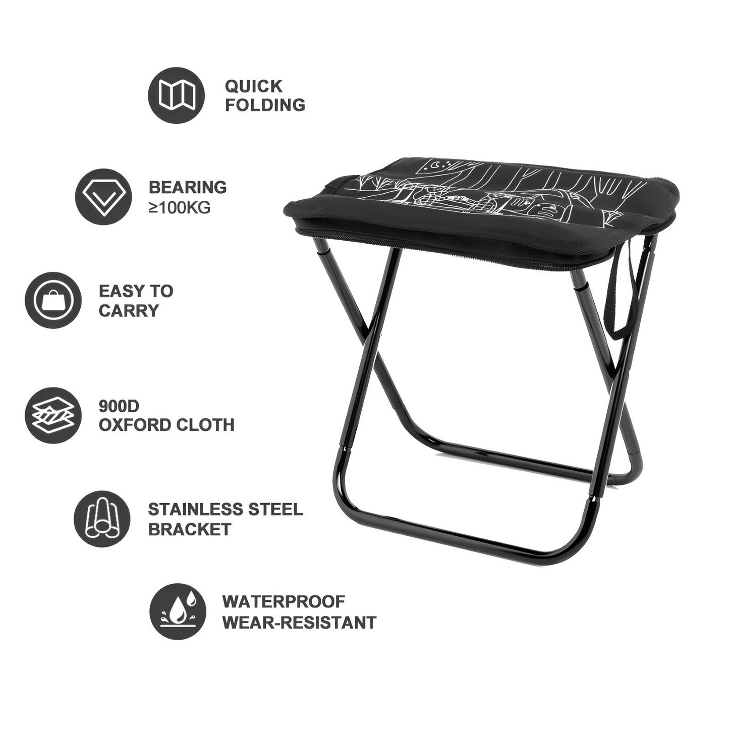 PacktoFreedom™ Lightweight Set – Portable Folding Stool