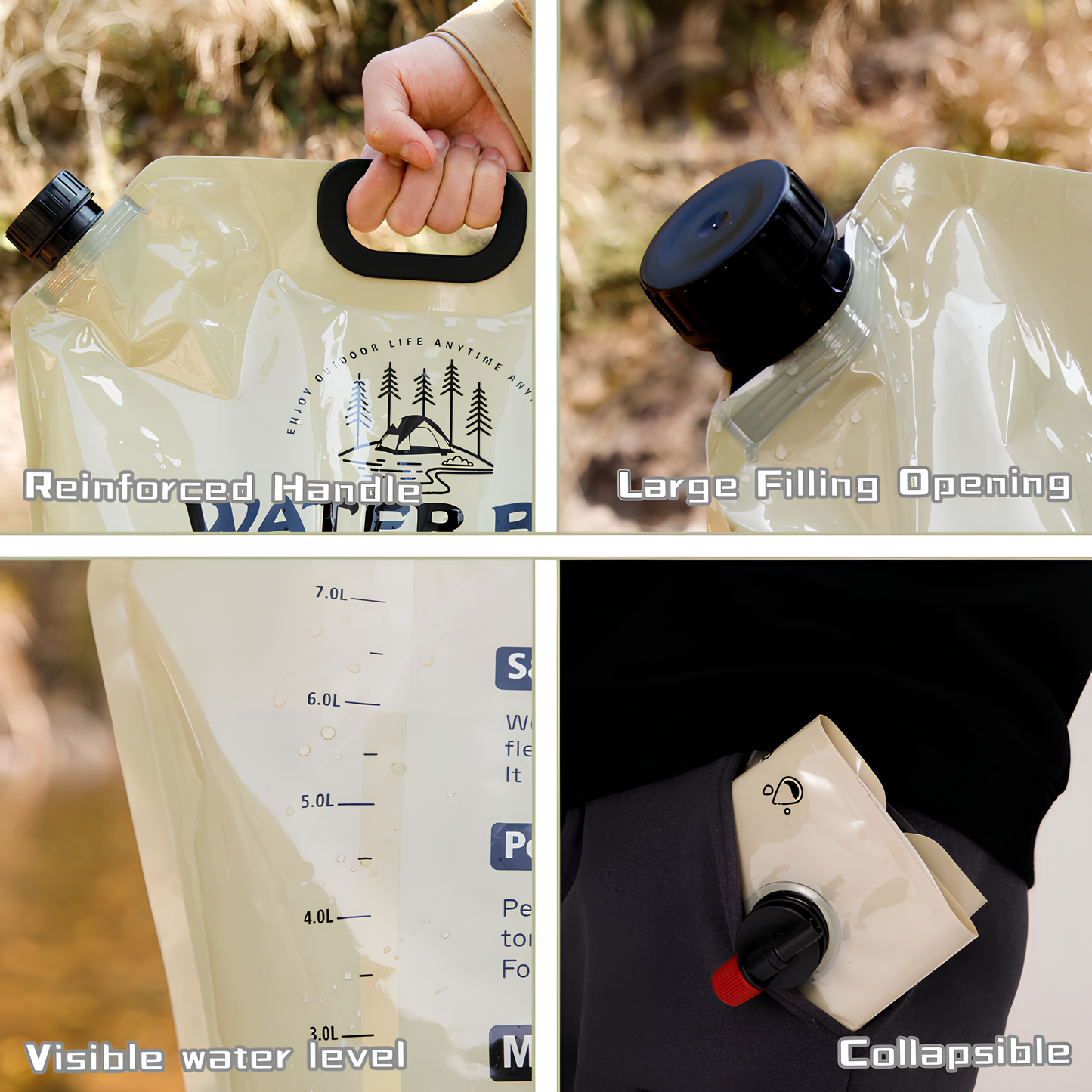 PacktoFreedom™ Outdoor Camping – Storage Water Bag