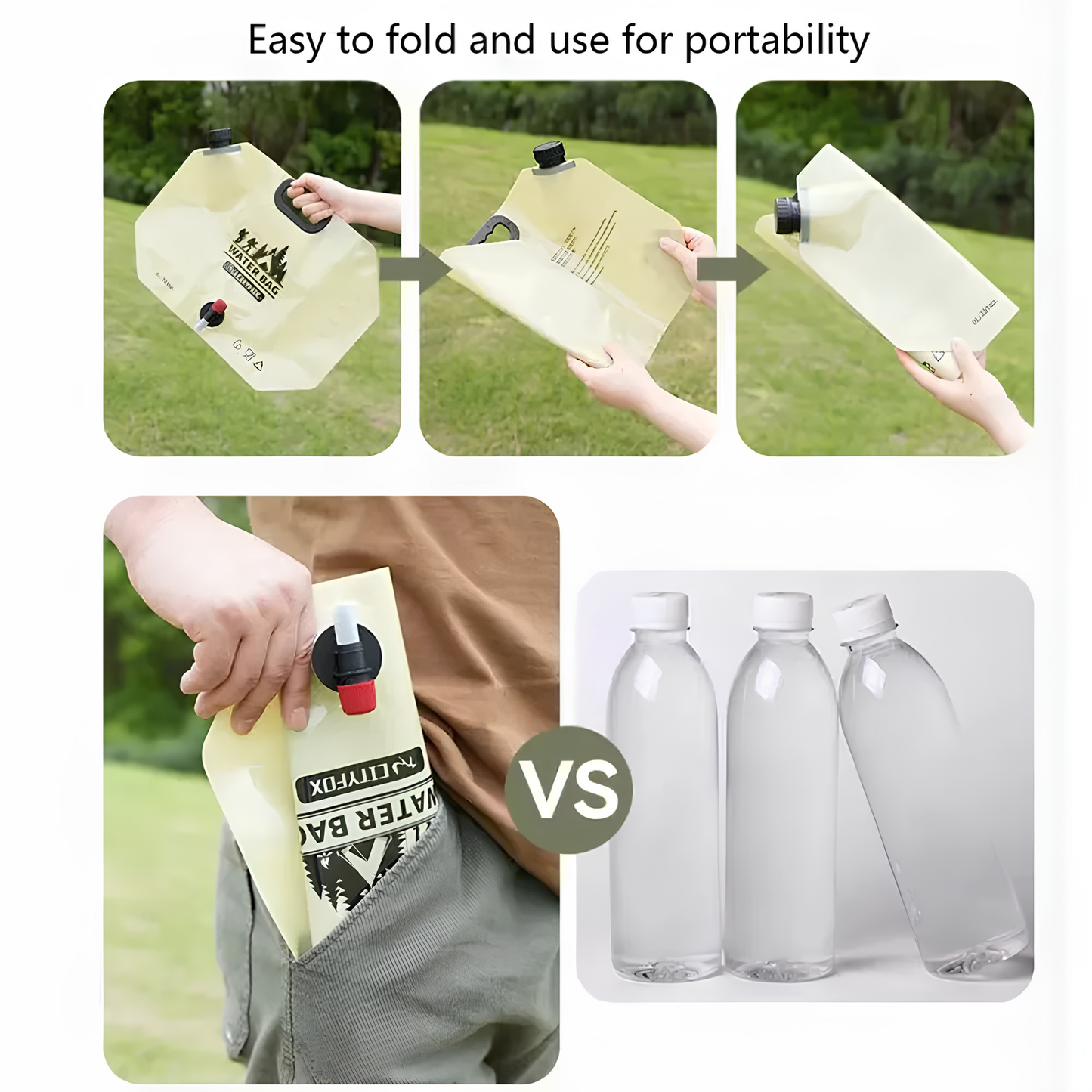PacktoFreedom™ Outdoor Camping – Storage Water Bag