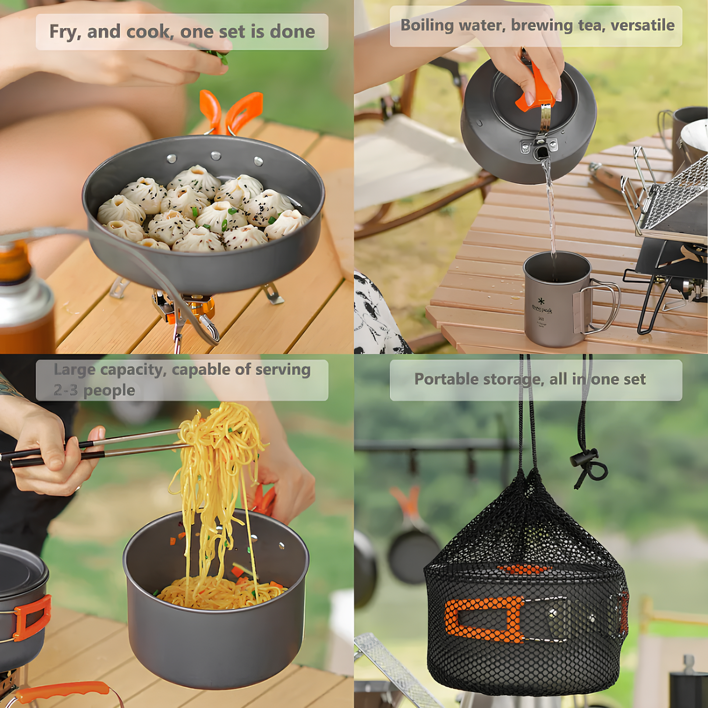 PacktoFreedom™ Camping Set – Outdoor Cooking Set