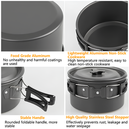 PacktoFreedom™ Camping Set – Outdoor Cooking Set
