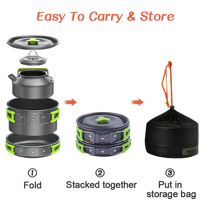 PacktoFreedom™ Camping Set – Outdoor Cooking Set